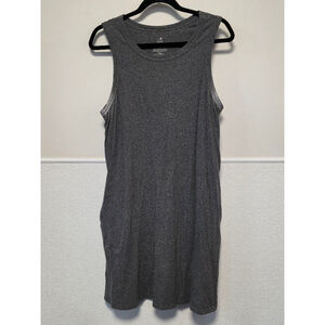Secret Treasures Women's Tank Top TShirt Dress XL Gray‎ with Pockets